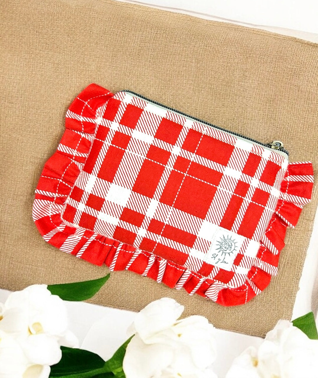 Crescent Love | Ruffled Pouch