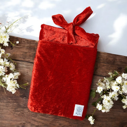 The Velvet Verse | Book Sleeve With Pocket & Tie