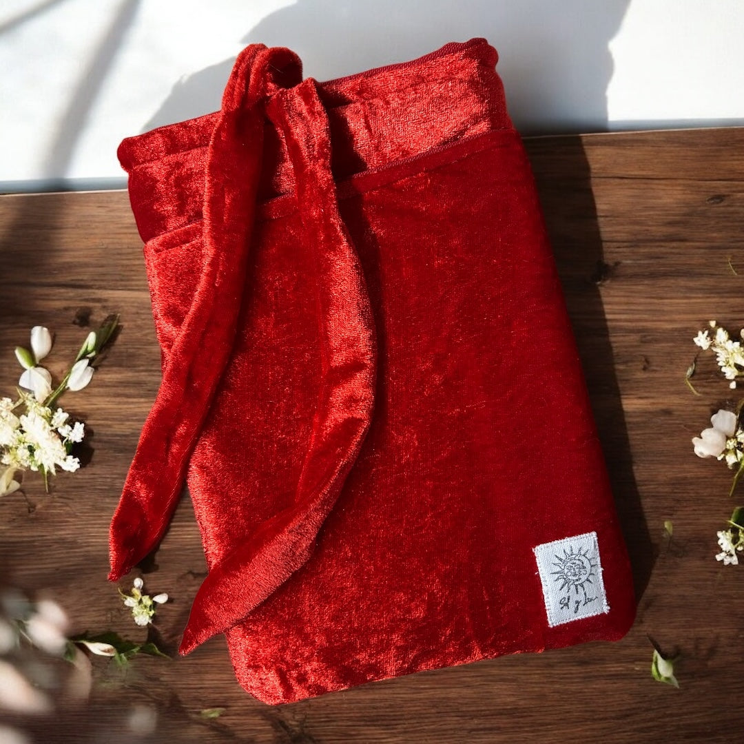The Velvet Verse | Book Sleeve With Pocket & Tie