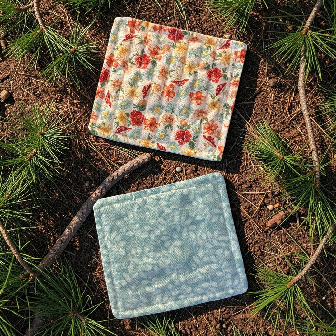 Toadstool Tavern | Quilted Coaster Set of 2