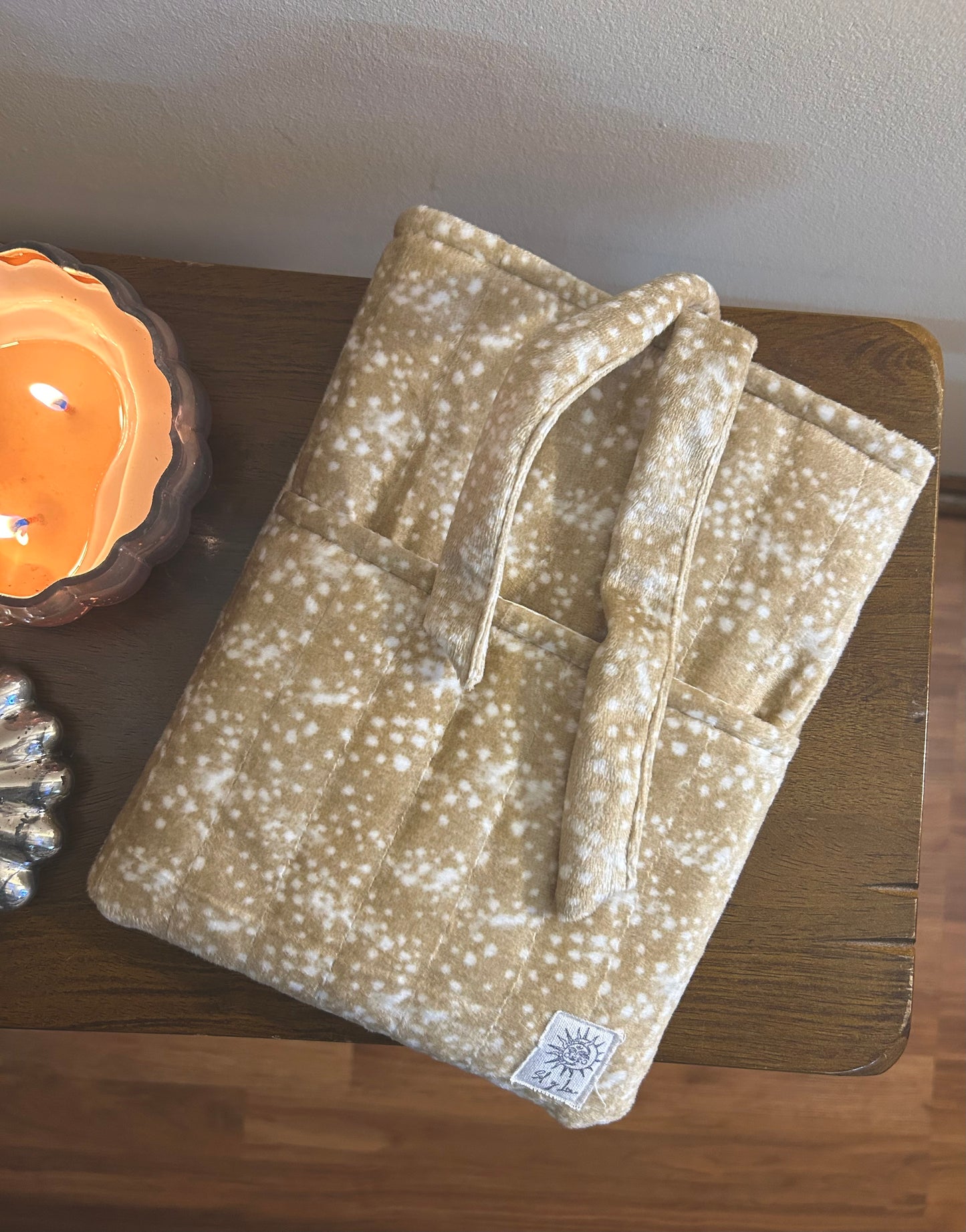 Fawn & Fern | Quilted Book Sleeve With Pocket & Tie